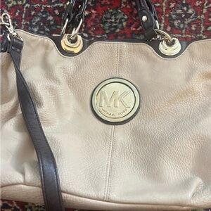 Michael Kors Cream and dark brown Women's Bag Purse